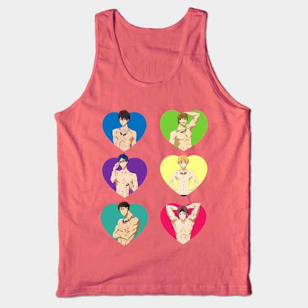 Free Hearts Tank Top by momothistle